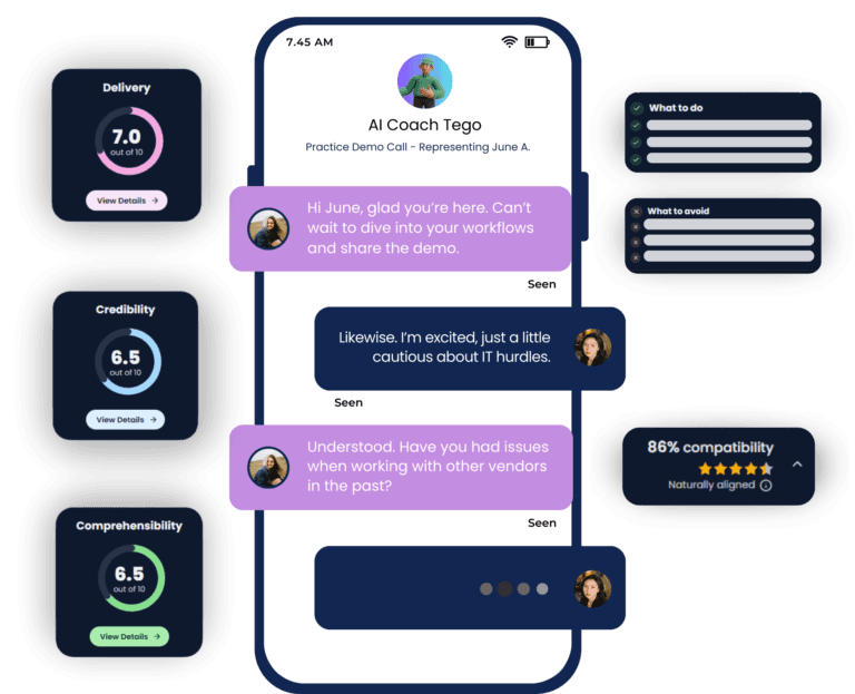 Dextego AI sales coaching platform